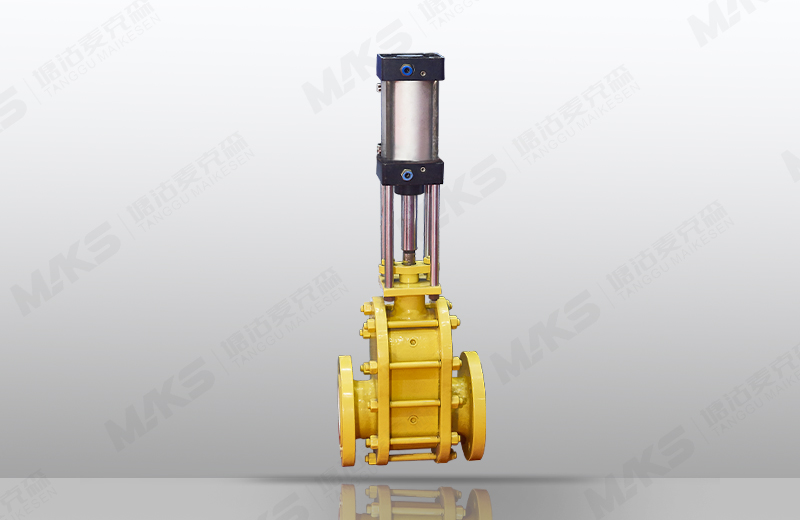 氣動陶瓷雙閘板閥